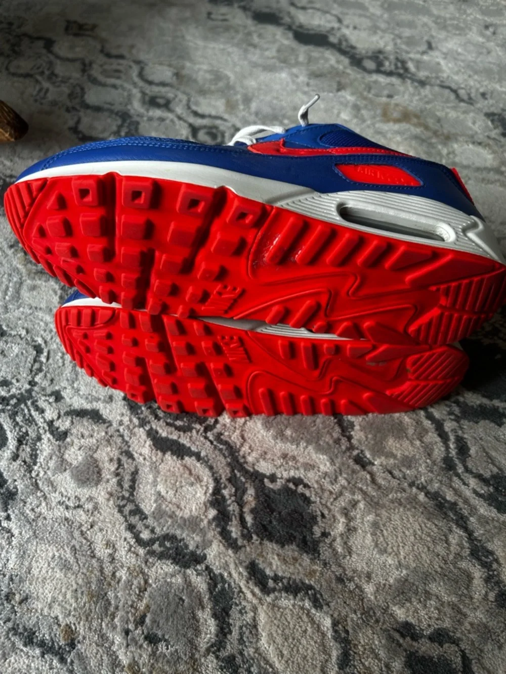 Nike Blue with Red Accent Air Max Sneakers - Picture 6 of 8